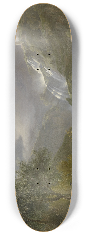 Abraham Teerlink - The Cascades at Tivoli, with a Storm Approaching 8.25 inch art skate deck