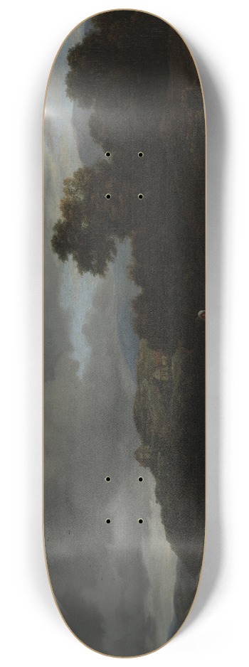Jacob van Ruisdael - Landscape with Cascade 8.25 inch art skate deck