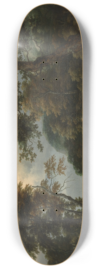 Jacob van Ruisdael - The Forest Stream 8.25 inch art skate deck