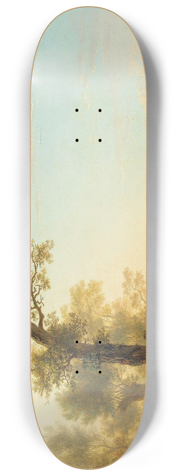 Jacob van Strij - Meadow Landscape with Animals 8.25 inch art skate deck