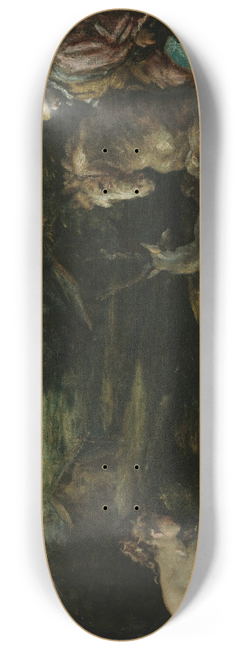 Jacopo Bassano - Diana and Actaeon 8.25 inch art skate deck