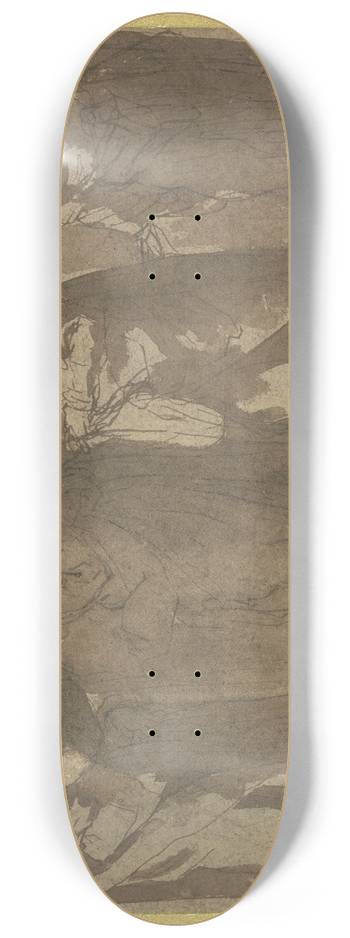 Jacopo Palma il Giovane - Die Phariser und die Ehebrecherin 8.25 inch art skate deck