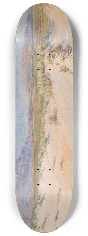 George Elbert Burr - Sand Dunes, Harlech, North Wales 8.25 inch art skate deck
