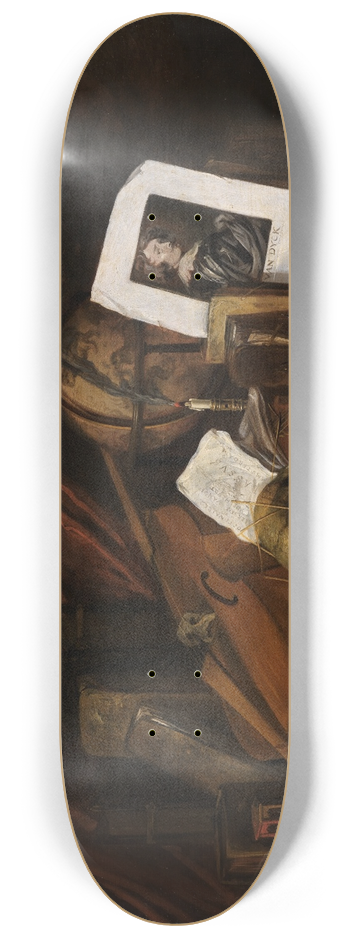 Jacques Adolphsz. de Claeuw - Vanitas Stillleben 8.25 inch art skate deck