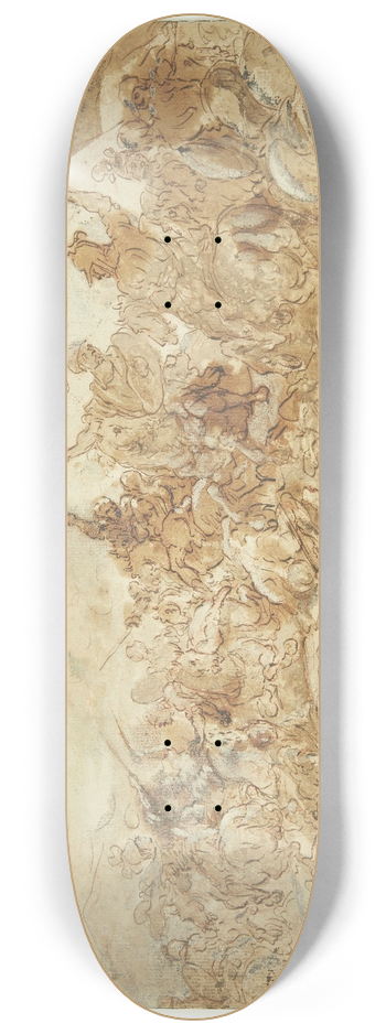 Jacques Courtois - Kavaleri-slagscene 8.25 inch art skate deck