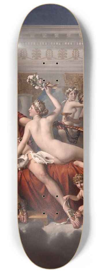 Jacques Louis David - Mars Being Disarmed By Venus 8.25 inch art skate deck