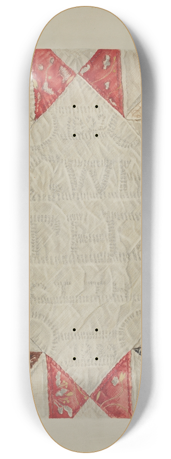 George E. Rhone - Quilt 8.25 inch art skate deck