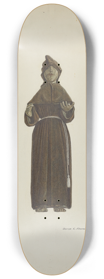 George E. Rhone - Santo Bulto 8.25 inch art skate deck