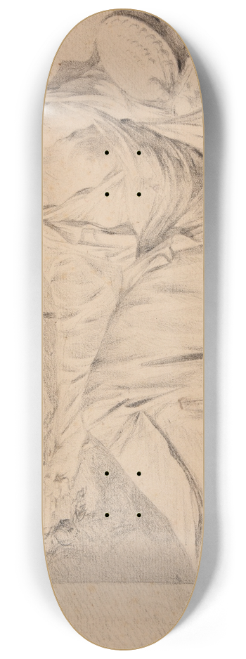 Jacques-Raymond Brascassat - Allgorie de la Peinture 8.25 inch art skate deck