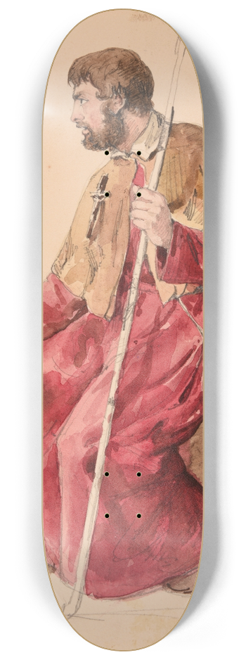 Jacques-Raymond Brascassat - Plerin mendiant 8.25 inch art skate deck