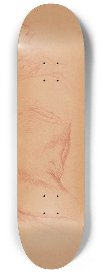 Jacques-Raymond Brascassat - tude de lion. 8.25 inch art skate deck
