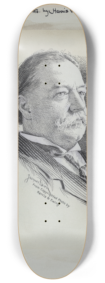 Jacques Reich - William Howard Taft 8.25 inch art skate deck