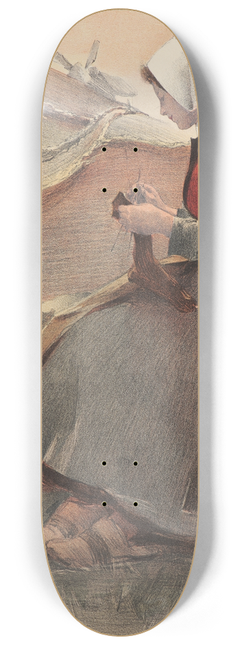 Jacques Wly - Fleur de Lande 8.25 inch art skate deck