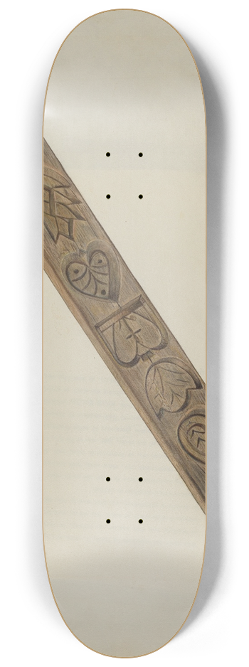 George File - Maple Sugar Mold 8.25 inch art skate deck