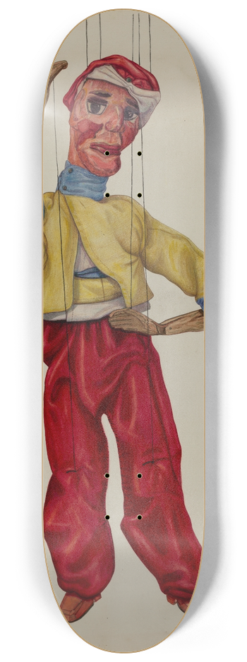 George File - Sinbad Marionette 8.25 inch art skate deck