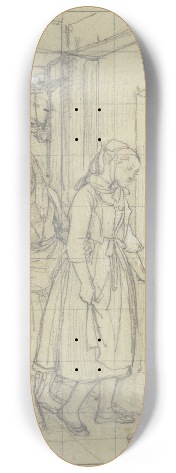 Jakob Becker - Conversation through the window 8.25 inch art skate deck