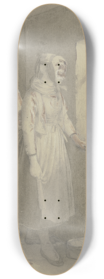 Jakob Becker - Conversation through the window 8.25 inch art skate deck