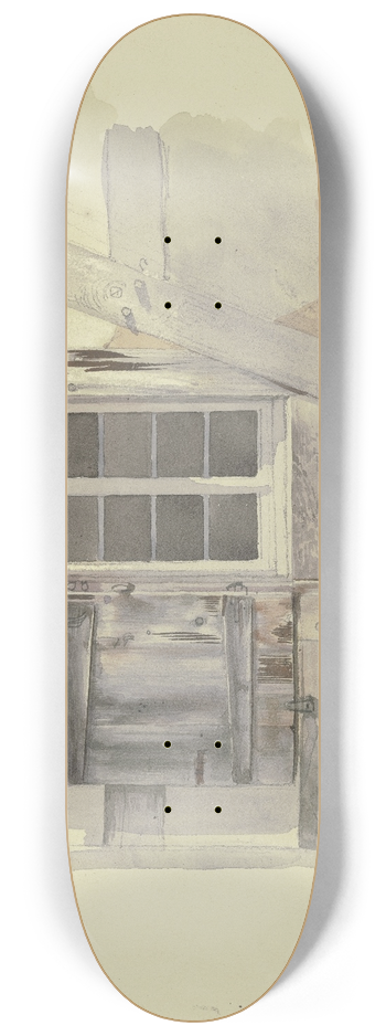 Jakob Becker - Fenster eines Fachwerkhauses 8.25 inch art skate deck