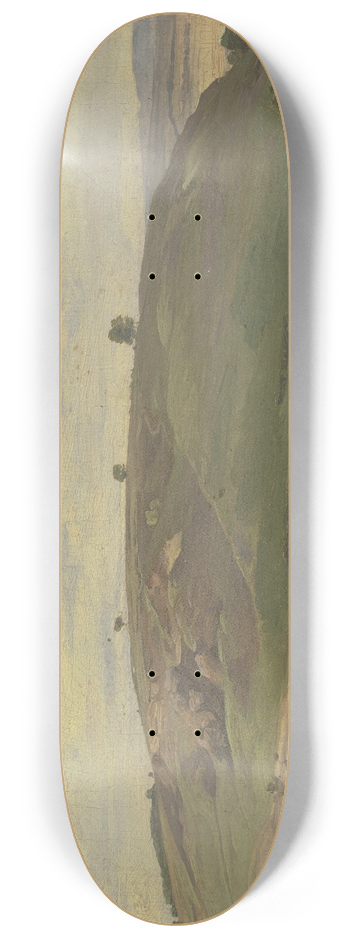 Jakob Becker - Hill with field and meadow 8.25 inch art skate deck