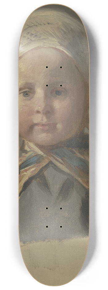 Jakob Becker - Kleines Kind mit weiem Hubchen. 8.25 inch art skate deck
