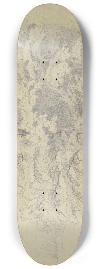 Jakob Becker - Piece of a forest on a slope 8.25 inch art skate deck