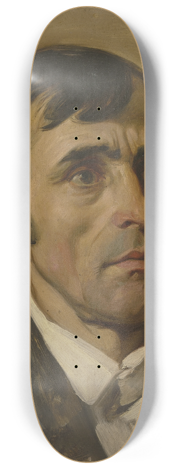 Jakob Becker - Portrait study of a man 8.25 inch art skate deck