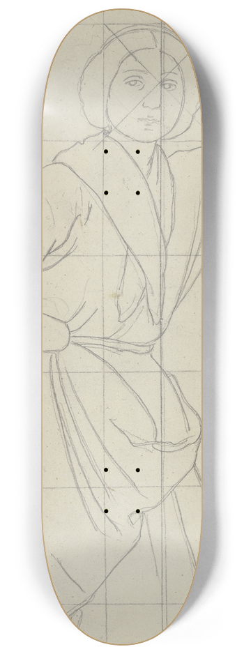 Jakob Becker - Standing girl 8.25 inch art skate deck