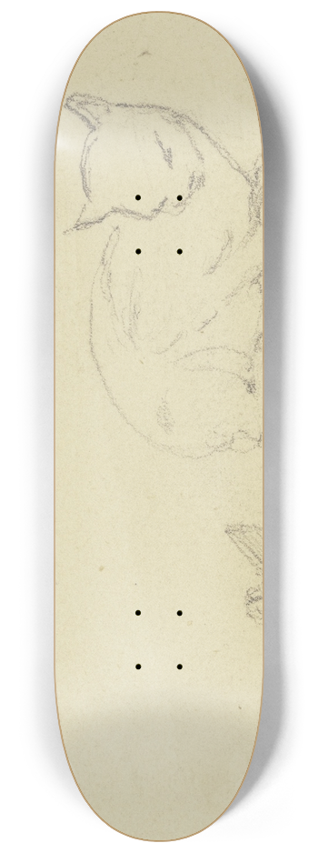 Jakob Becker - Study sheet; Cats 8.25 inch art skate deck
