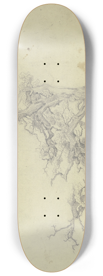 Jakob Becker - Two old trees 8.25 inch art skate deck