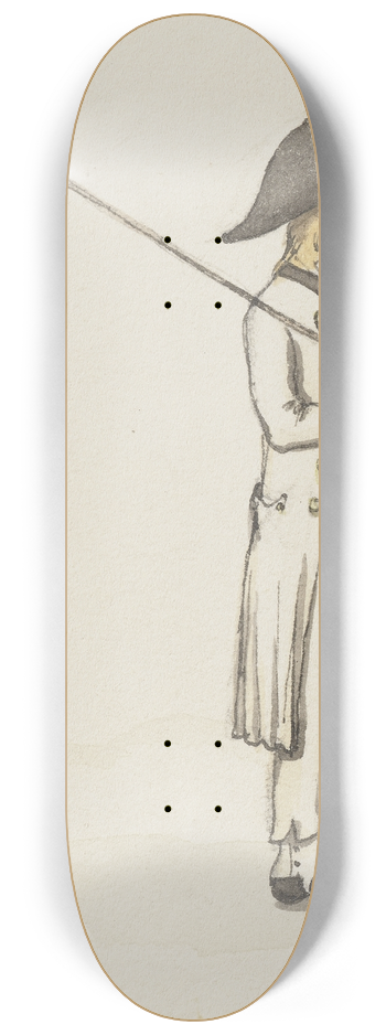 Jakob Frchtegott Dielmann - Ein Schfer mit dreieckigem Hut 8.25 inch art skate deck