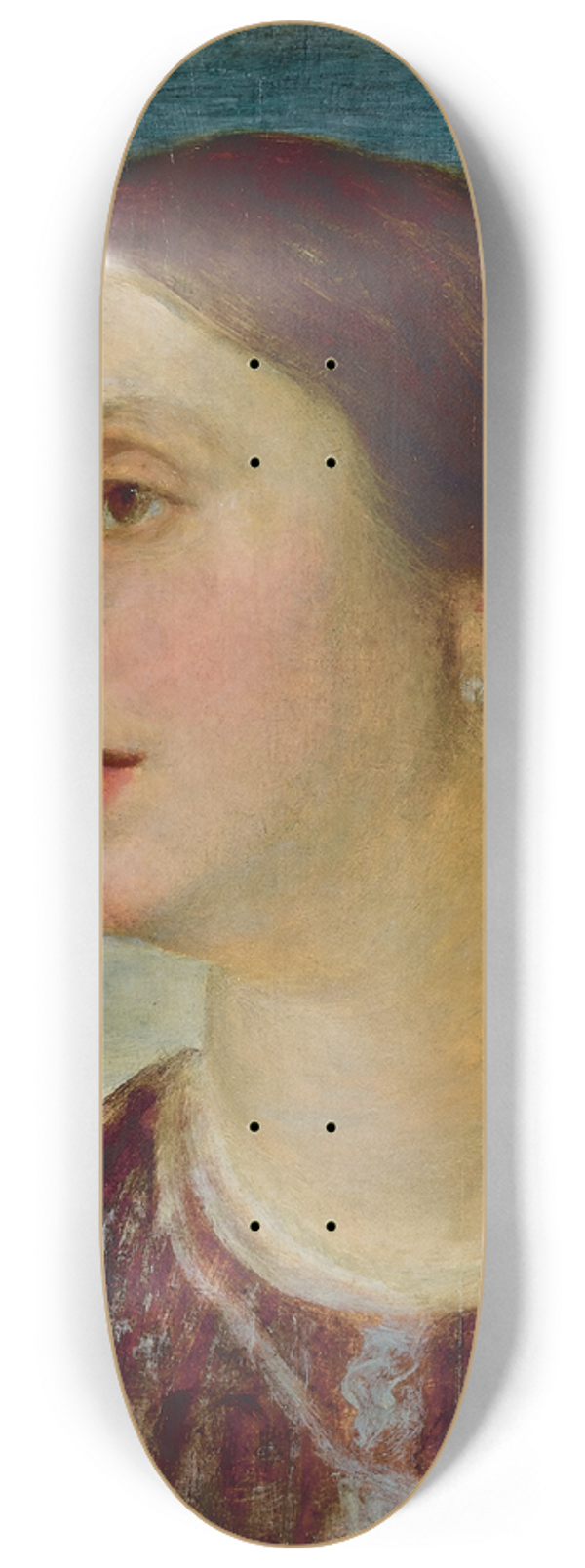 George Frederic Watts - Portrait of The Countess Somers 8.25 inch art skate deck