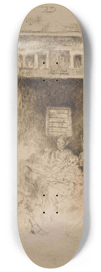James Abbott McNeill Whistler - Bead Stringers 8.25 inch art skate deck