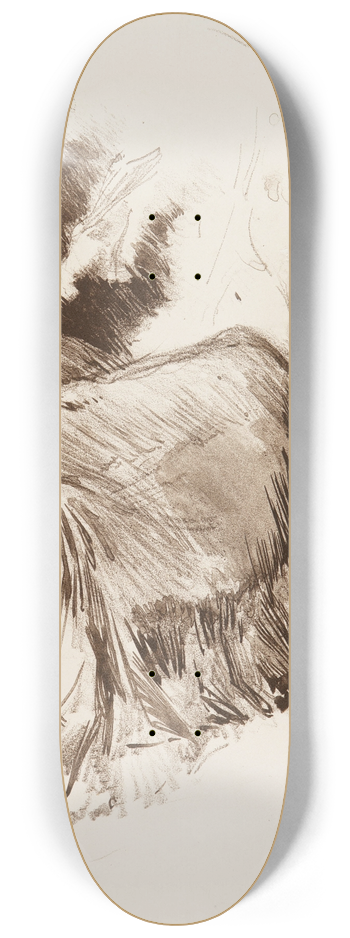 James Abbott McNeill Whistler - Study 8.25 inch art skate deck