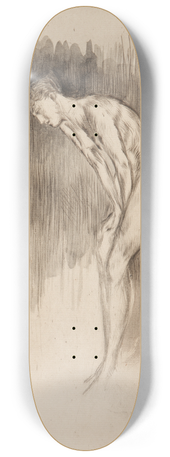 James Abbott McNeill Whistler - Tillie; A Model 8.25 inch art skate deck
