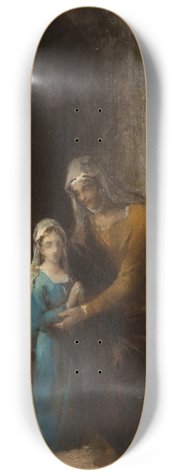 James Bertrand - LEducation de la Vierge 8.25 inch art skate deck