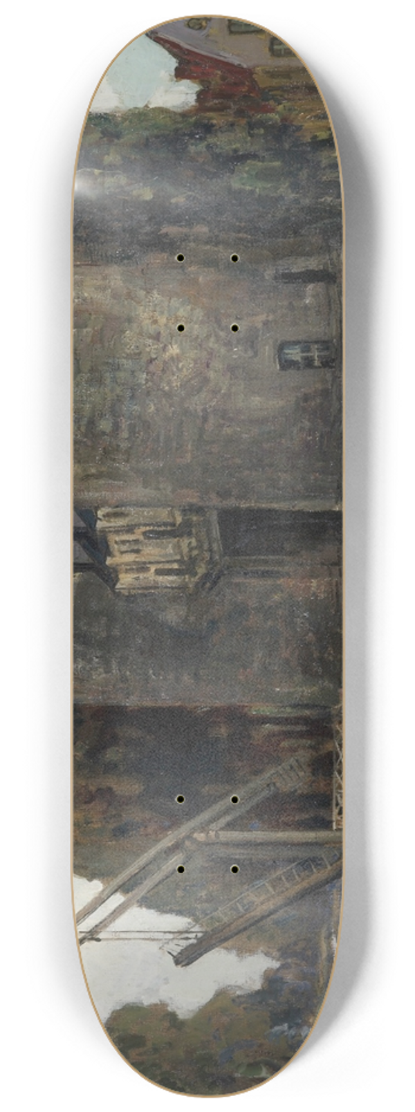 Alexander Jamieson - Old drawbridge, Bruges 8.25 inch art skate deck
