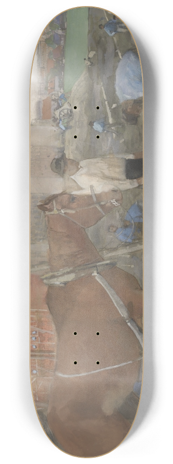 George Hendrik Breitner - Bouwterrein Oud-West te Amsterdam 8.25 inch art skate deck