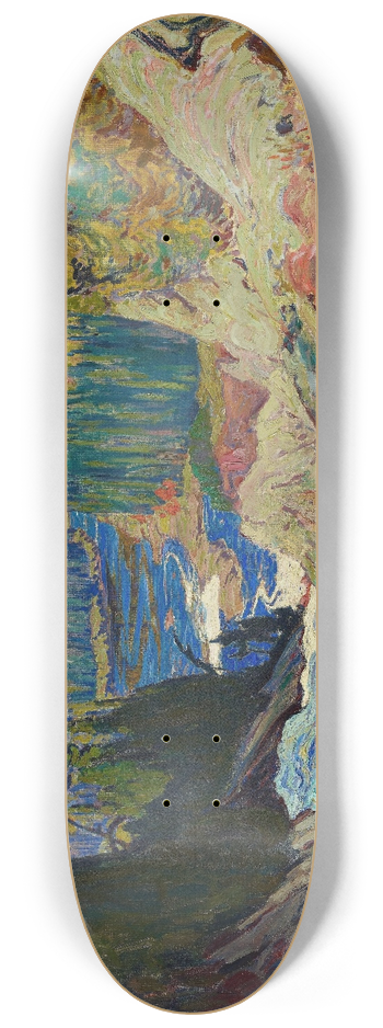 James Edward Hervey MacDonald - Falls, Montreal River 8.25 inch art skate deck