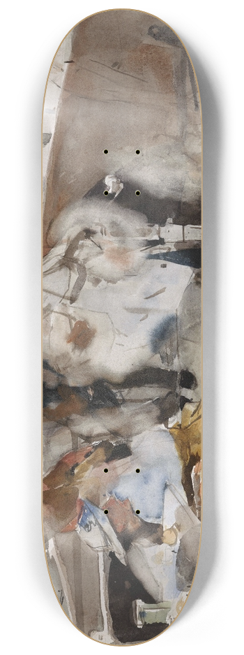 George Hendrik Breitner - Gezelschap op een boot 8.25 inch art skate deck