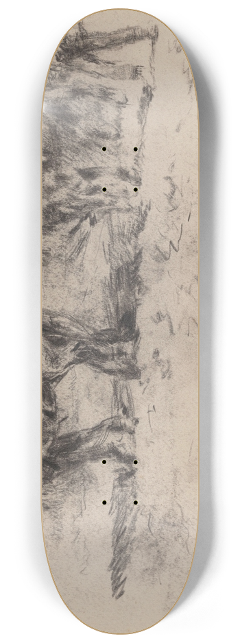 James Ensor - A Horses Span in Zealand 8.25 inch art skate deck