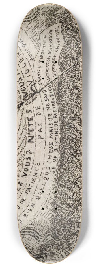 James Ensor - Belgium in the XIXth Century 8.25 inch art skate deck