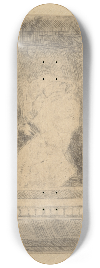 James Ensor - Borstbeeld 8.25 inch art skate deck