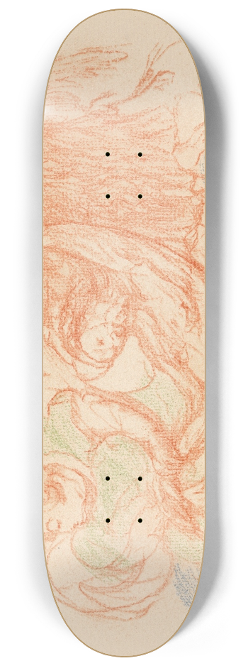 James Ensor - Christ and the Angels 8.25 inch art skate deck