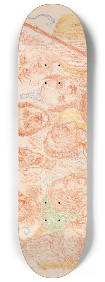 James Ensor - Christ before his Judges 8.25 inch art skate deck