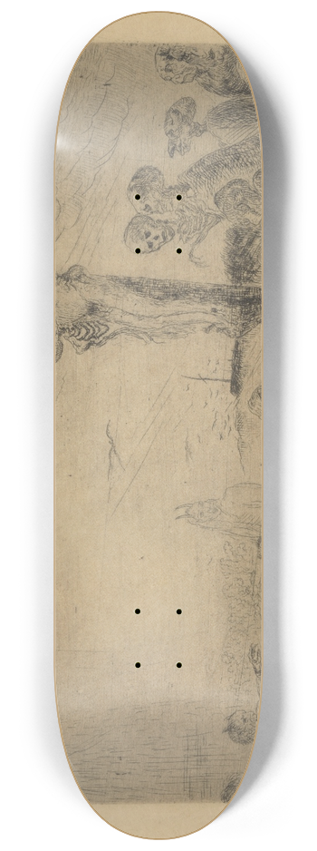 James Ensor - Christus door duivels gekweld 8.25 inch art skate deck