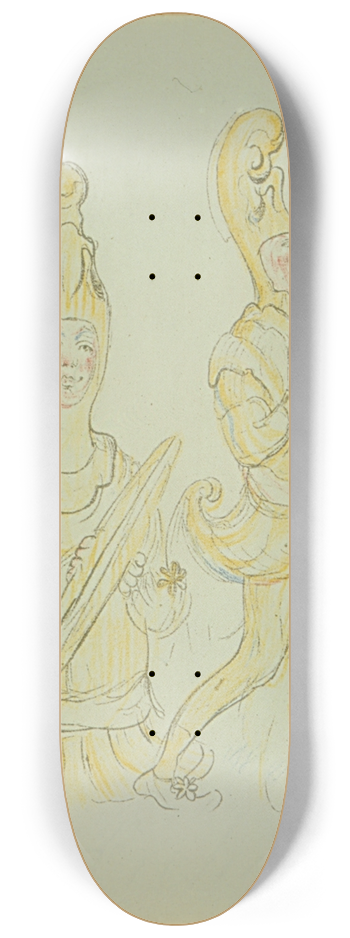 James Ensor - Cimbaalspelers 8.25 inch art skate deck