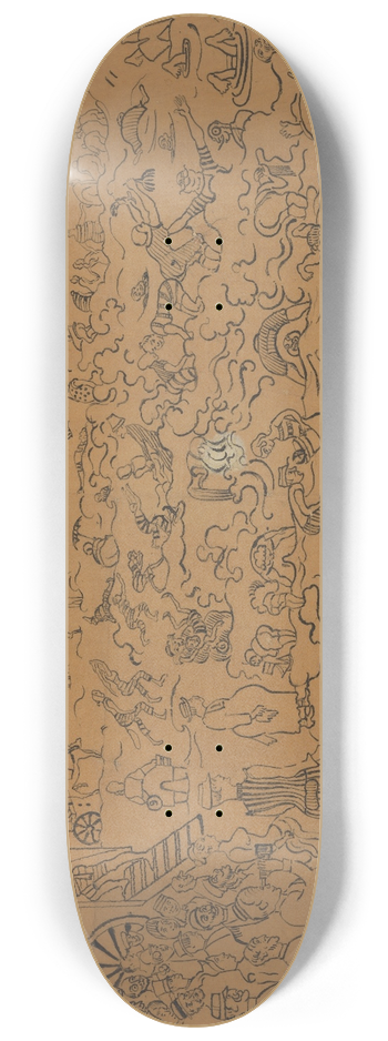 James Ensor - De baden van Oostende 8.25 inch art skate deck