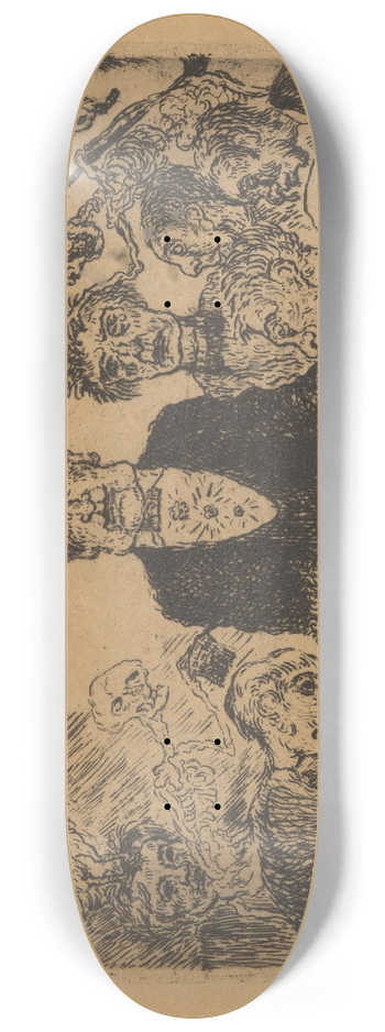 James Ensor - De hoogmoed 8.25 inch art skate deck