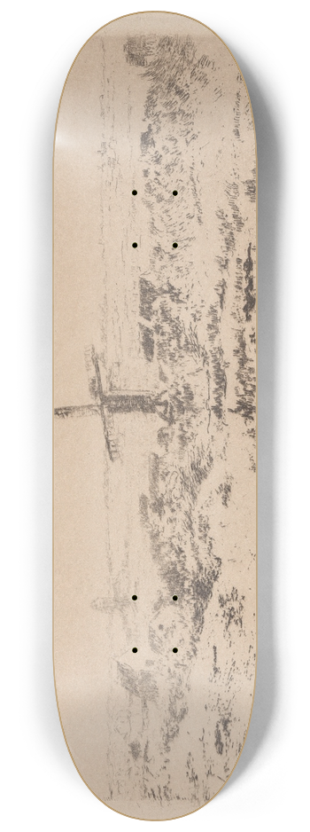 James Ensor - De molen van Mariakerke 8.25 inch art skate deck