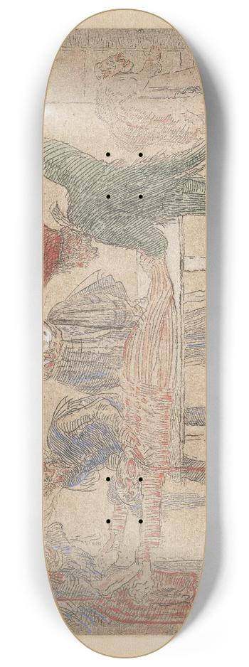 James Ensor - De Moord 8.25 inch art skate deck